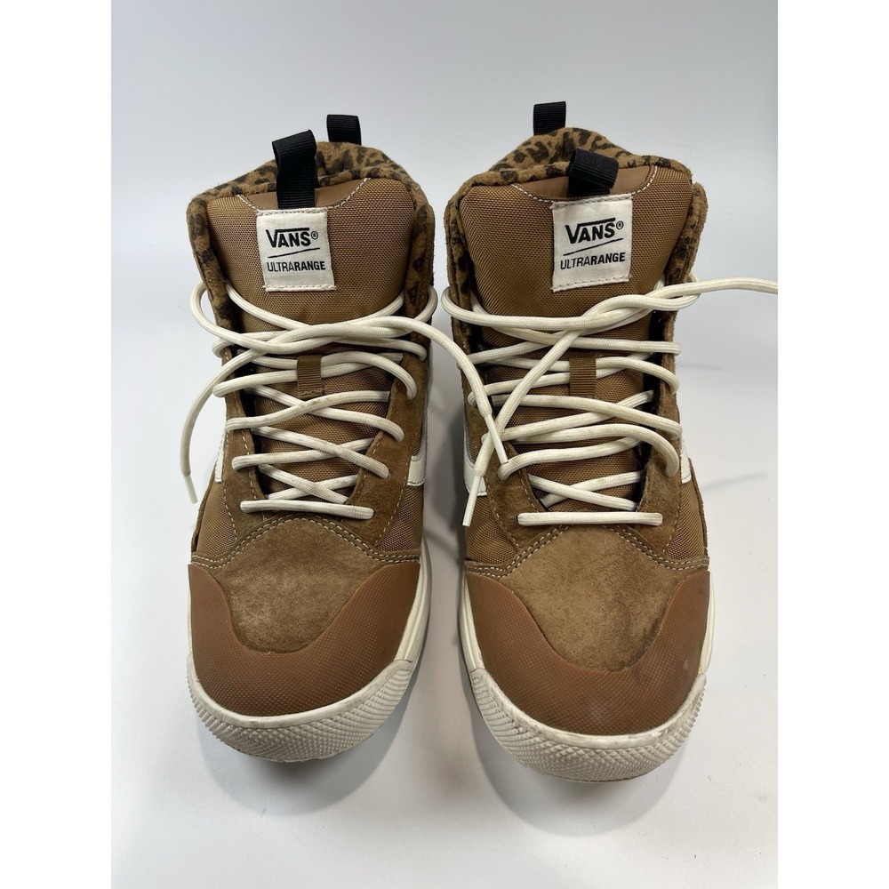 Vans UltraRange Exo Hi MTE Chipmunk Leopard Shoe Sneaker Boot Men 8 Women's 9.5